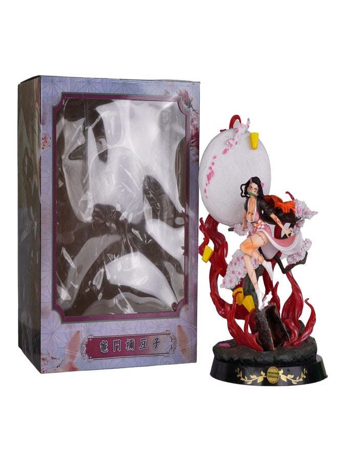 Offo Anime Nezuko Kamado Moon Light Action Figure | Premium PVC Collectible | Lightweight Durable Figurine for Home Decor, Office Desk & Study Table | Gift for Anime Lovers & Collectors - Image 2